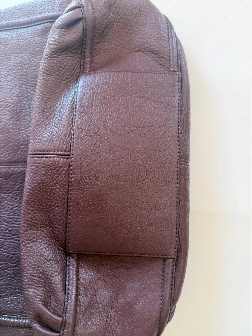 Coach Avery Pebble Leather Hobo Shoulder Bag F23309 Oxblood Brown
